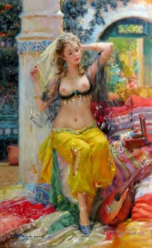 Women Painting - Pretty Lady KR 068 Impressionist
